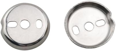 TAODAN 2PCS Stainless Steel Round Buckle Wall Mount Bracket 40mm Towel Bar Base by TAODAN