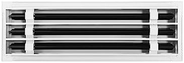 BUILDMART - 18x6 Modern AC Vent Cover - Decorative White Aluminum Air Vent - - Image 2
