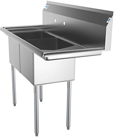 KoolMore - SB151512-15R3 2 Compartment Stainless Steel NSF Commercial Kitchen - Image 3