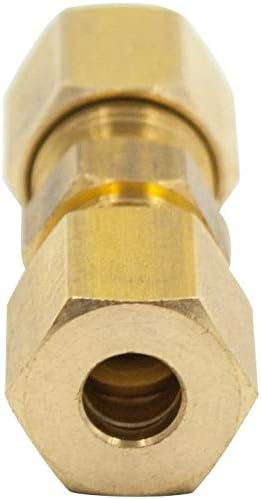 Pack of 2 Compression Union Brass Tube Fitting, 3/16" x 3/16" Compression - Image 5