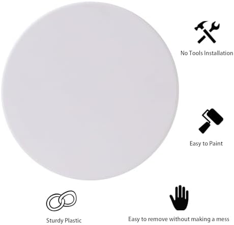 EASY-EXS Access Panel Round 5" Spring-Clip Plastic White - Image 4