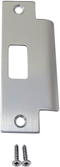 QCAA Stainless Steel Extended Replacement Lock Strike Plate, Round Corner by QCAAHardware