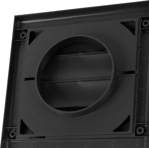Plastic 4" Black Dryer Vent Cover - Image 6