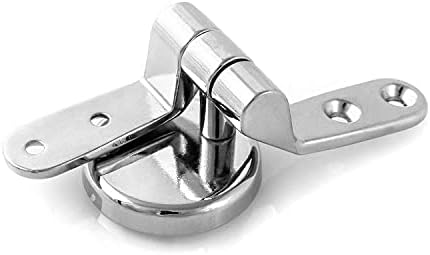 QWORK® Toilet Seat Hinge, Replacement Toilet Hinges Stainless Steel, 1 Pairs - Image 4