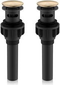 KENES 2 Pack Champagne Bronze Bathroom Sink Drain Assembly by KENESBathroomKitchen