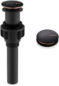 KENES Oil Rubbed Bronze Pop Up Bathroom Sink Drain Stopper Without Overflow by KENESBathroomKitchen