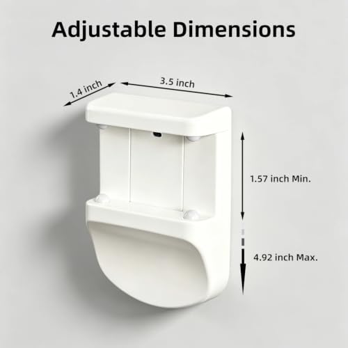Adjustable Tissue Box Holder Wall Mount Hang Adhesive 1PC - Image 6
