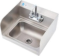 WILPREP Commercial Hand Sink, NSF Stainless Steel Sink Commercial Utility Sink by Wilprep