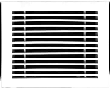 HVAC Premium 8"W X 4"H Linear Aluminum Clip-On Bar Return Air Grille by HVACPremium