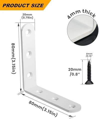 Alise 4Pcs Floating Shelf Brackets - Image 2