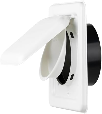 NO-PEST VENT Dual Door Dryer Vent Cover 4 Inch Outdoor, Made in USA, Highest by No-PestVent