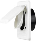 NO-PEST VENT Dual Door Dryer Vent Cover 4 Inch Outdoor, Made in USA, Highest by No-PestVent