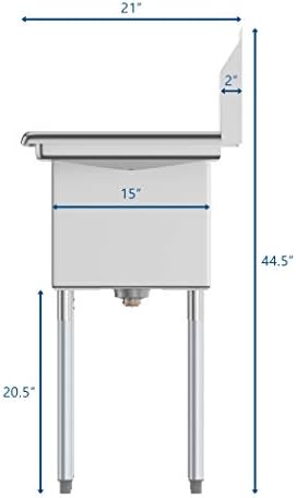 KoolMore - SB151512-15R3 2 Compartment Stainless Steel NSF Commercial Kitchen - Image 6
