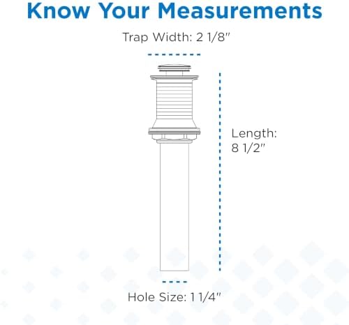 Gerber 1-1/4 in. Touch-Down Bathroom Sink Drain Without Overflow - Image 5