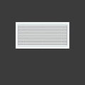 Linear Bar Air Grille 16" X 8", Aluminum Air Supply/Return Grilles, Easy Air by Powrocket
