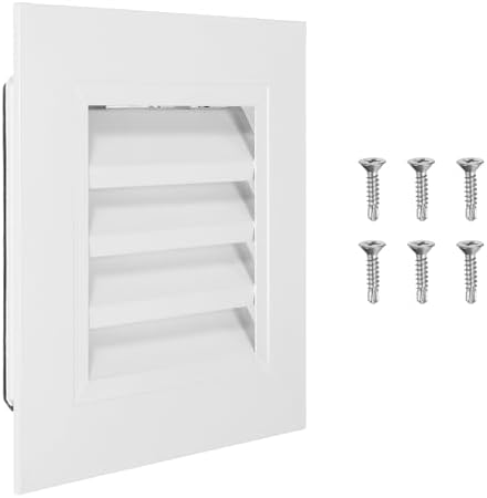 PATIKIL 8 x 8 Inch Gable Vent, 6 x 6 Inch Duct Opening Size by PATIKIL