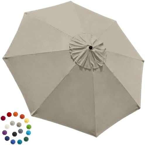 EliteShade USA 9ft Replacement Covers 8 Ribs Market Patio Umbrella Canopy Cover by EliteShade
