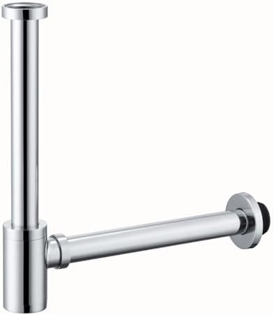 RANDOM Brass Round Bottle P-Trap 1 1/4, Raise and Lengthen Adjustable Basin by RANDOM