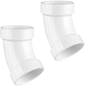 Asterbacks 2 inch PVC 45 Degree Elbow Schedule 40 White Pipe Fittings by AsterbacksPlumbingSystem