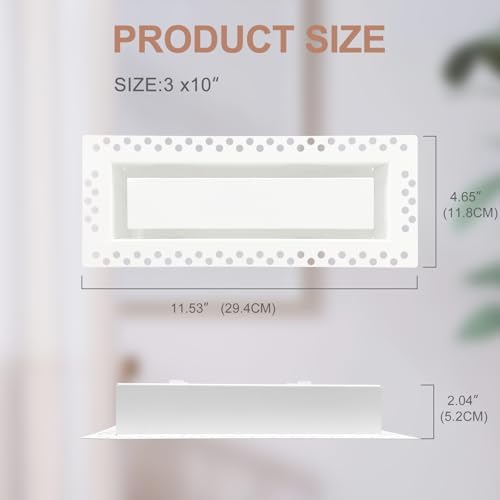 Flush Wall Vent Cover 3x10 Inch - Image 4