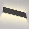 Aipsun 20W/24in Rectangular LED Black Modern Wall Sconce Horizontal Up and Down by Aipsun