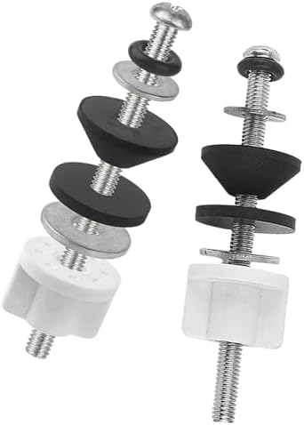 Universal 2 Pcs Toilet Seat Hinge Bolts Kit, Waterproof Stainless by Unknown