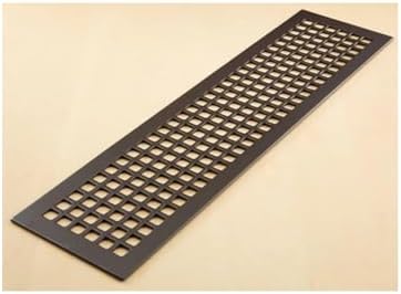 "Reggio Register Square Series Pattern Floor Grille, Oil-Rubbed Bronze Steel - Image 2