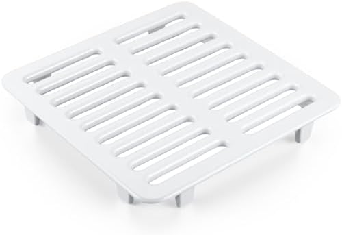 1 Pcs Cast Iron Porcelain Grate Floor Drain Cover 9-1/4" W x 9-1/4" L x 1-1/4h by Unknown