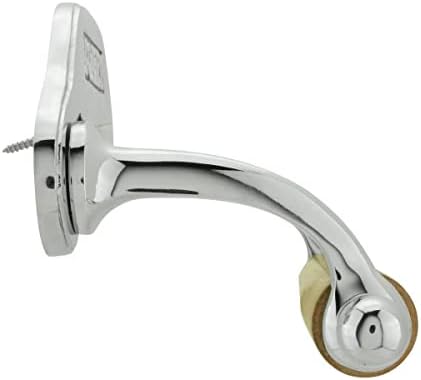 Stylish Wall Mount Toilet Paper Holder 6.5" W Chrome Plated Solid Brass Easy - Image 6