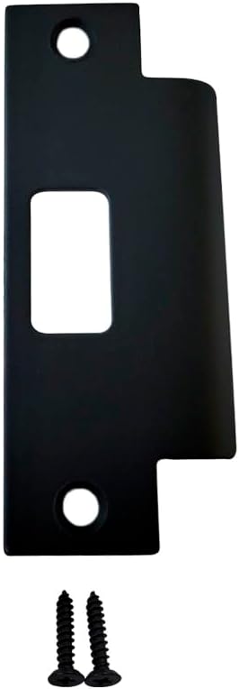 QCAA Stainless Steel Extended Replacement Lock Strike Plate, Round Corner by QCAAHardware