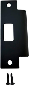 QCAA Stainless Steel Extended Replacement Lock Strike Plate, Round Corner by QCAAHardware
