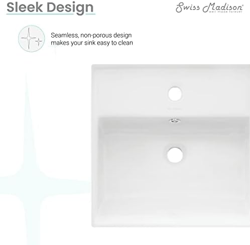 Claire 15" Compact Ceramic Wall Hung Sink in White - Image 5