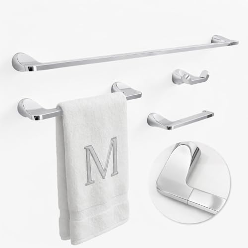 Mega Handles Bathroom Accessory Set Polished Chrome by MegaHandles