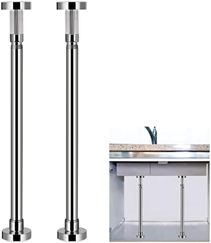 2 Pcs Undermount Sink Brackets Adjustable, Stainless Steel Sink Support by Sanbege