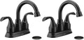 Moen Idora Matte Black Two-Handle Centerset Bathroom Sink Faucet by Unknown