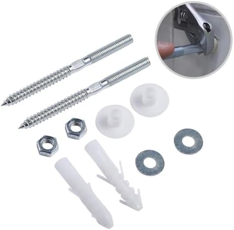 Stainless Steel Wall Mount Basin Sink Fitting Kit M8x110mm Bathroom Hardware - Image 5