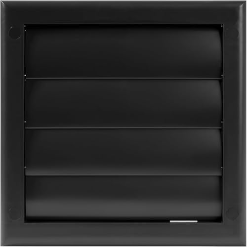 Plastic 4" Black Dryer Vent Cover by ECOPROVENT
