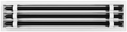 BUILDMART - 24x6 White Modern AC Vent Cover - Decorative Air Vent - Standard - Image 2