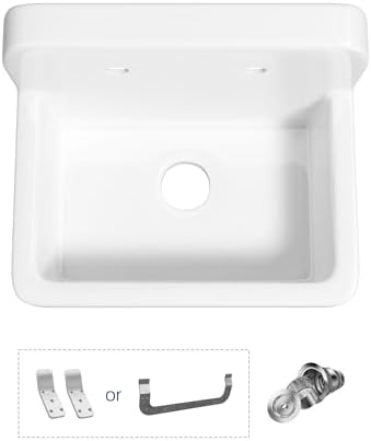 Eridanus 21" Utility Sink, Wall Mount Farmhouse Laundry Sinks by ERIDANUS