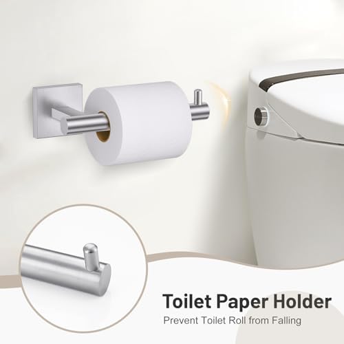 Towel Ring Set 4 Piece Bathroom Hardware Set Includes Towel Ring 2 Towel Hooks - Image 4