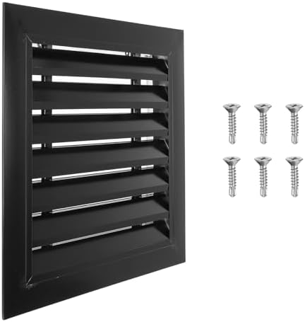 PATIKIL 14 x 14 Inch Gable Vent, 12 x 12 Inch Duct Opening Size by PATIKIL