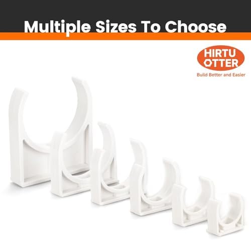 U-Shaped PVC Pipe Clamps Hanger White 63mm/2.48" - Image 5