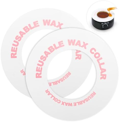 2 PCS Reusable Silicone Wax Collars Fits Most 14 Oz Wax Pot Liner Collar Clean by Unknown