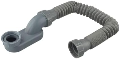 ABS Bathtub Shower Drain Pipe Flat P Trap - Image 2