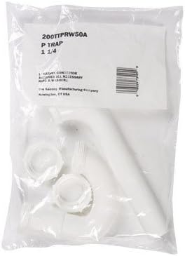 Plumb Pak P Trap 1-1/4 " Plastic White Polybag by Unknown