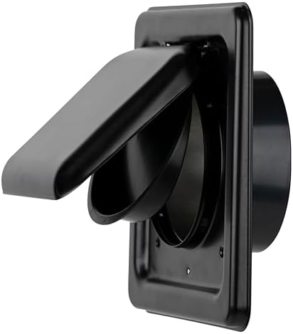 NO-PEST VENT Dual Door Dryer Vent Cover 4 Inch Outdoor, Made in USA, Highest by No-PestVent