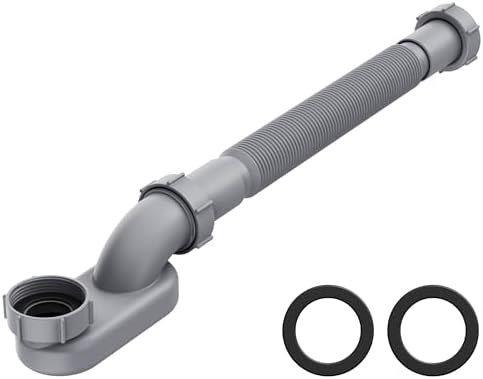 XENDYWASHER Low Profile 1 1/2" P Trap Shower Drain Pipe by XENDYWASHER