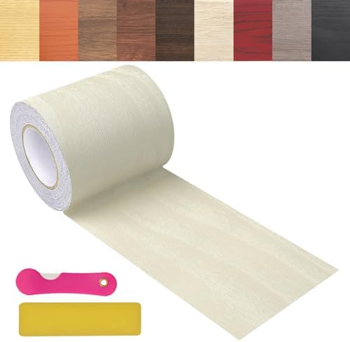 Wood Grain Repair Tape, 2.4 inch X 32ft Self Adhesive Wood Colored Tape by ZERNBER