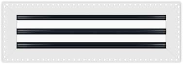 BUILDMART - 18x6 MUD-in Air Vent Cover - Drywall MUD in White Air Vent - MUD by TexasBuildmart