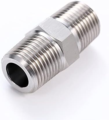 3/4" Male to 3/4" Male NPT Hex Nipple, 304 Stainless Steel Threaded Pipe - Image 4